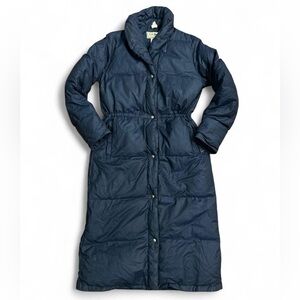 Vintage L.L.Bean Long Down Puffer Coat Made USA Maxi Winter Women's